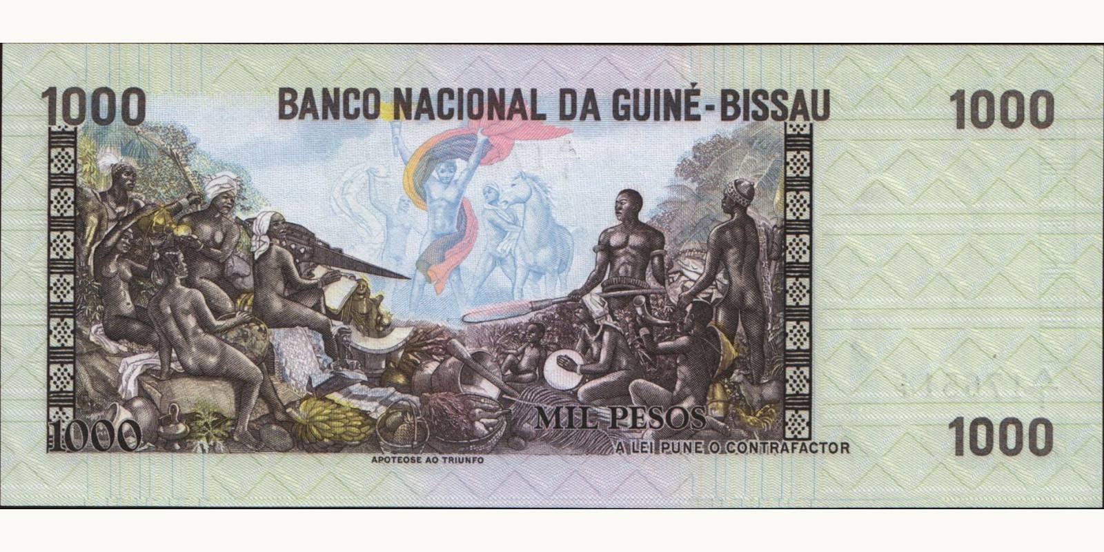 1000 pesos Guinea-Bissau 1978 — Back side
