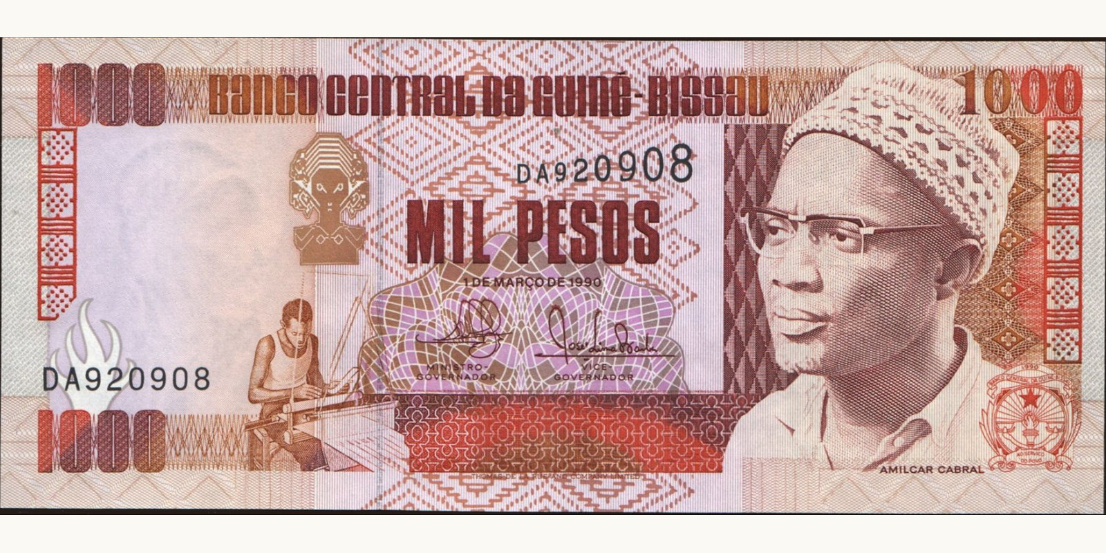 1000 pesos 1990