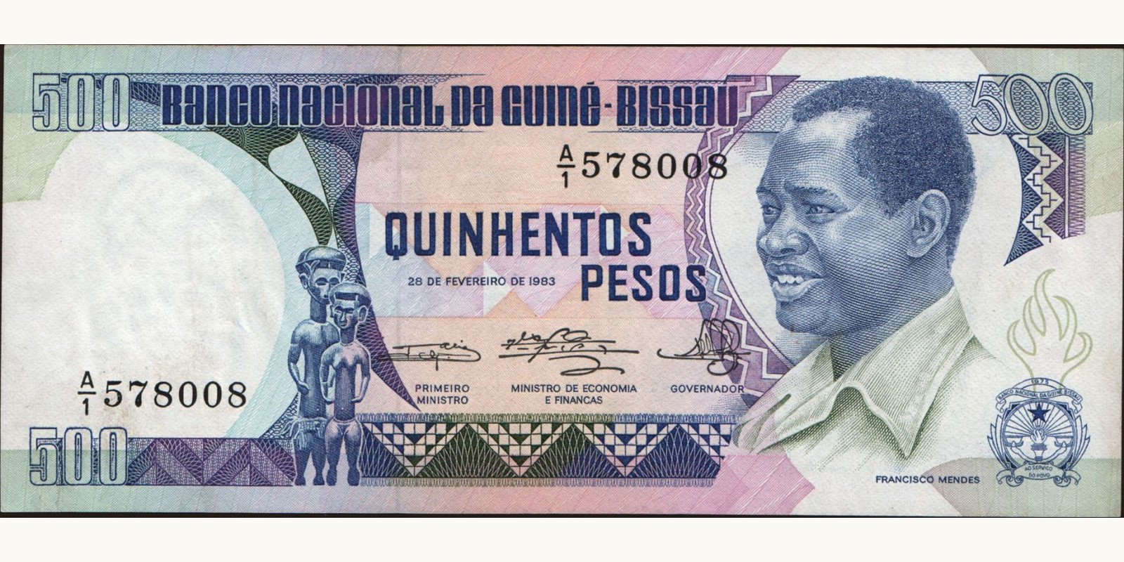 500 pesos 1983