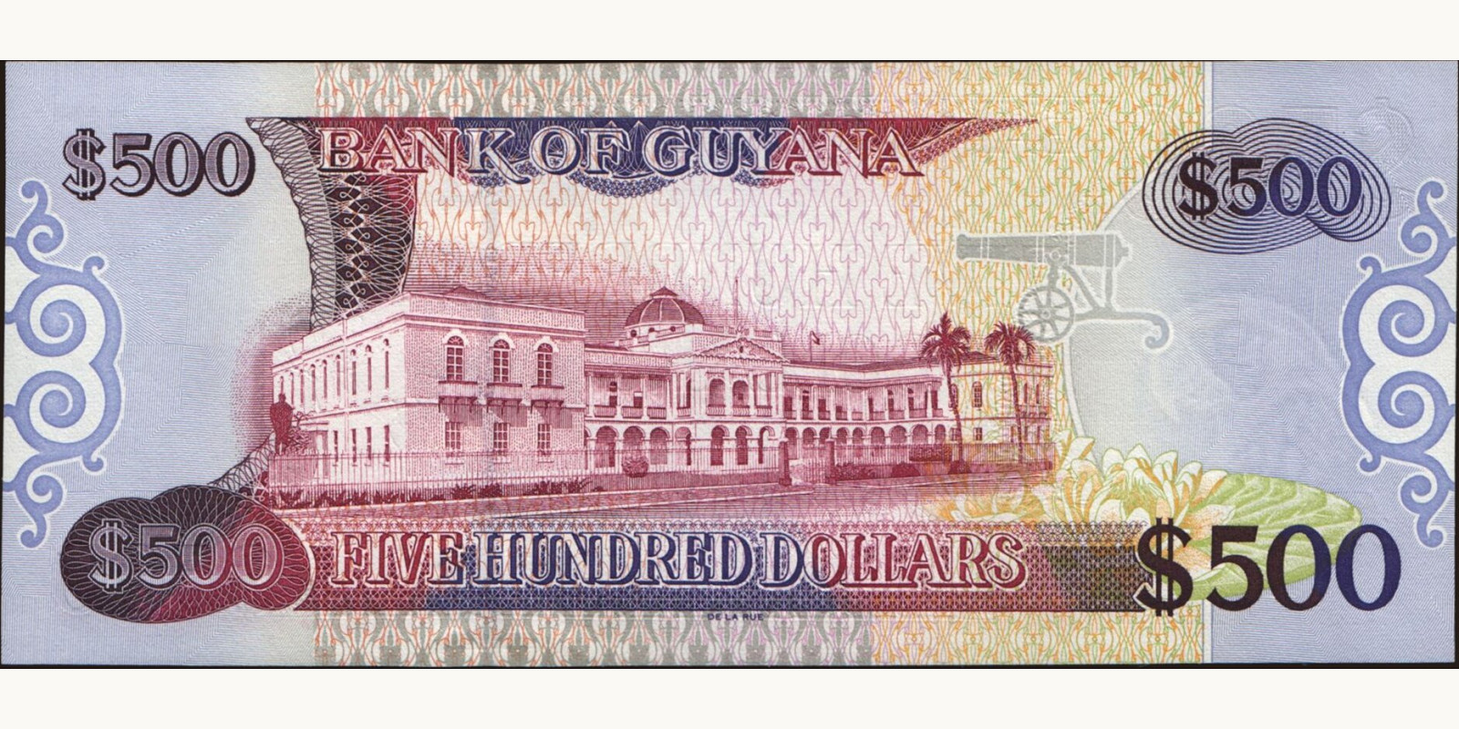 500 dollars Guyana 2002 — Back side