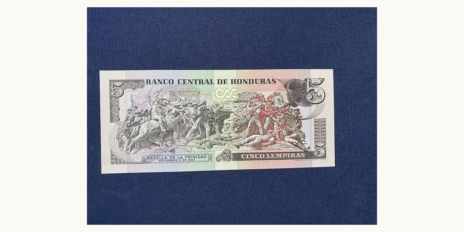 5 Lempiras Гондурас 1985 — Оборотная сторона