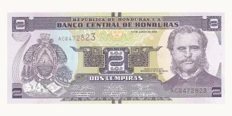2 lempiras 2014