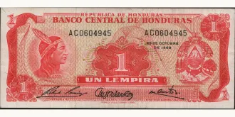 1 lempira 1968