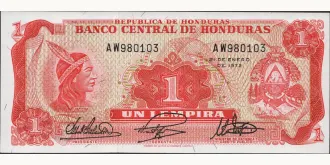 1 lempira 1972