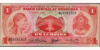 1 lempira 1974