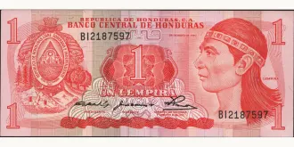 1 lempira 1980