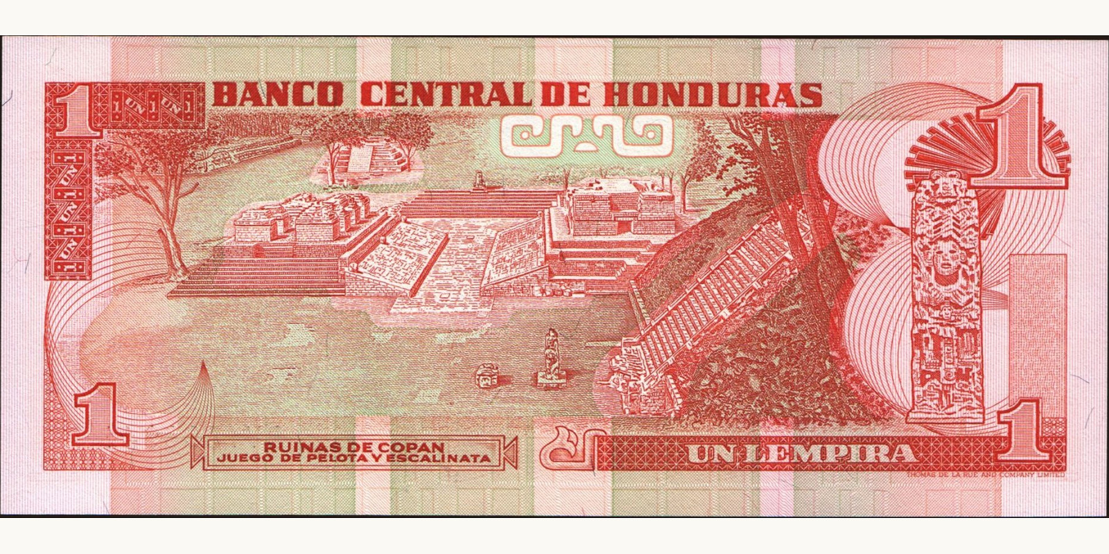 1 lempira Гондурас 1994 — Оборотная сторона
