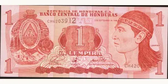 1 lempira 1998