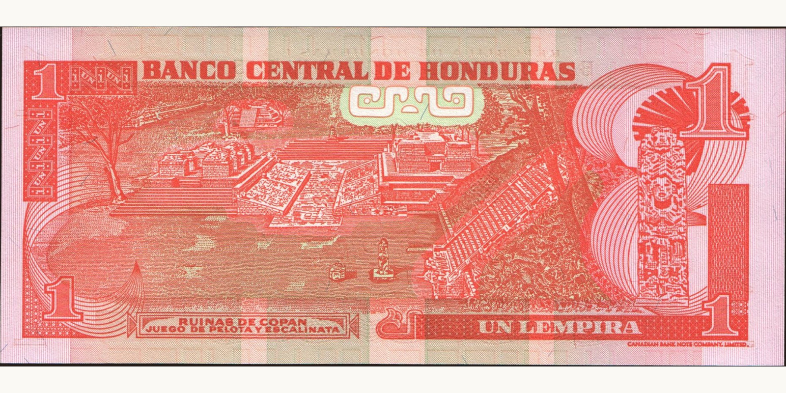1 lempira Honduras 2003 — Back side