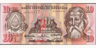 10 lempira 2004