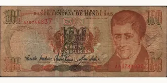 100 lempira 1993