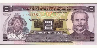 2 lempira 2000