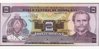 2 lempira 2001
