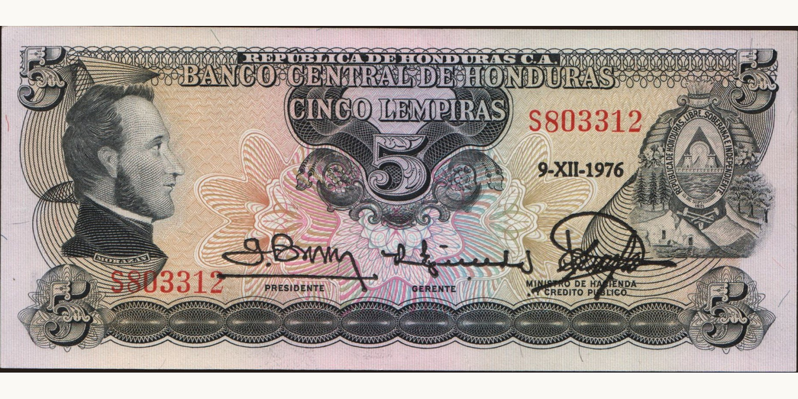 5 lempira 1976