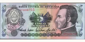 5 lempira 1993