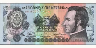 5 lempira 2008