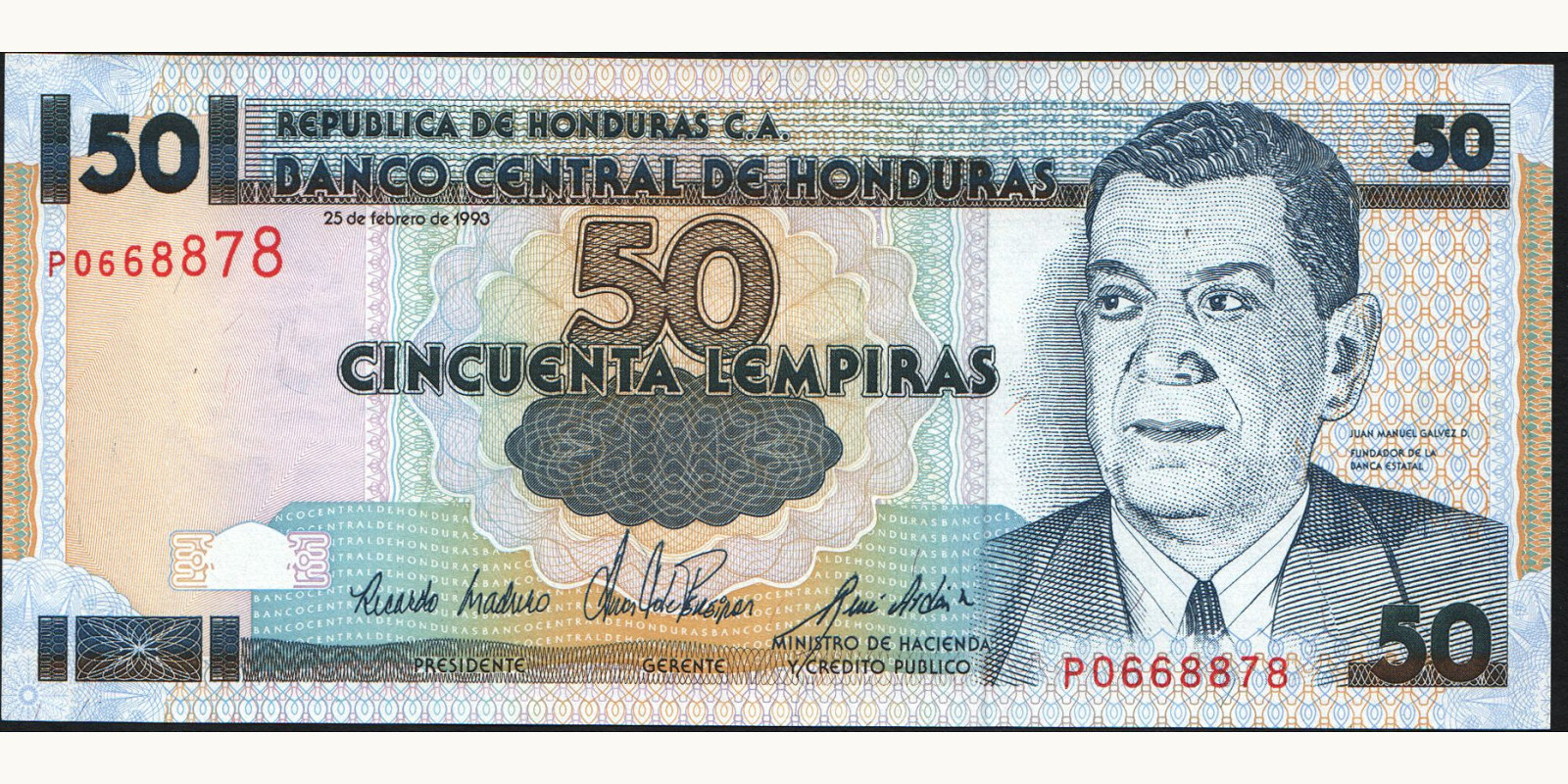 50 lempira 1993