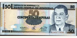 50 lempira 2001