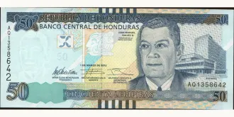 50 lempira 2012