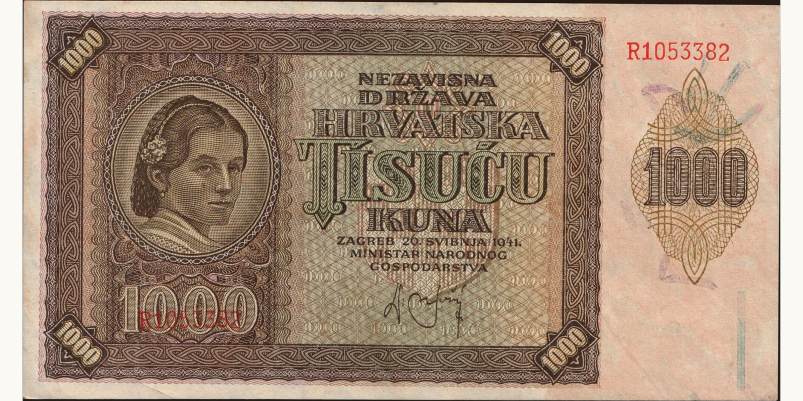1000 kuna 1941