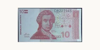 10 dinars 1991