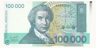100000 dinars 1993