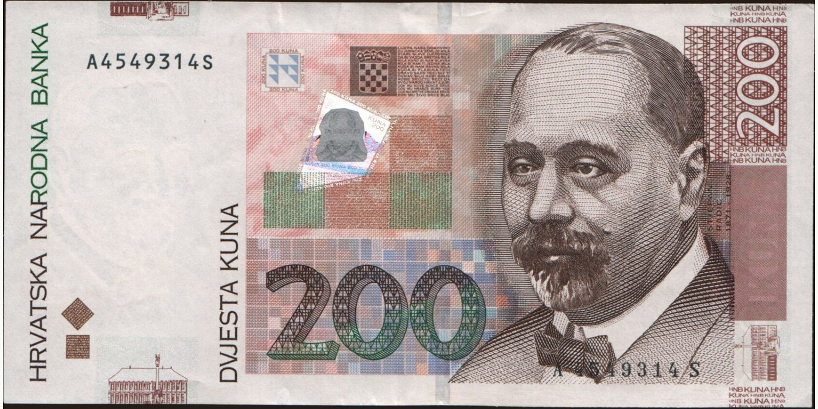 200 kuna Croatia 2002 — Front side