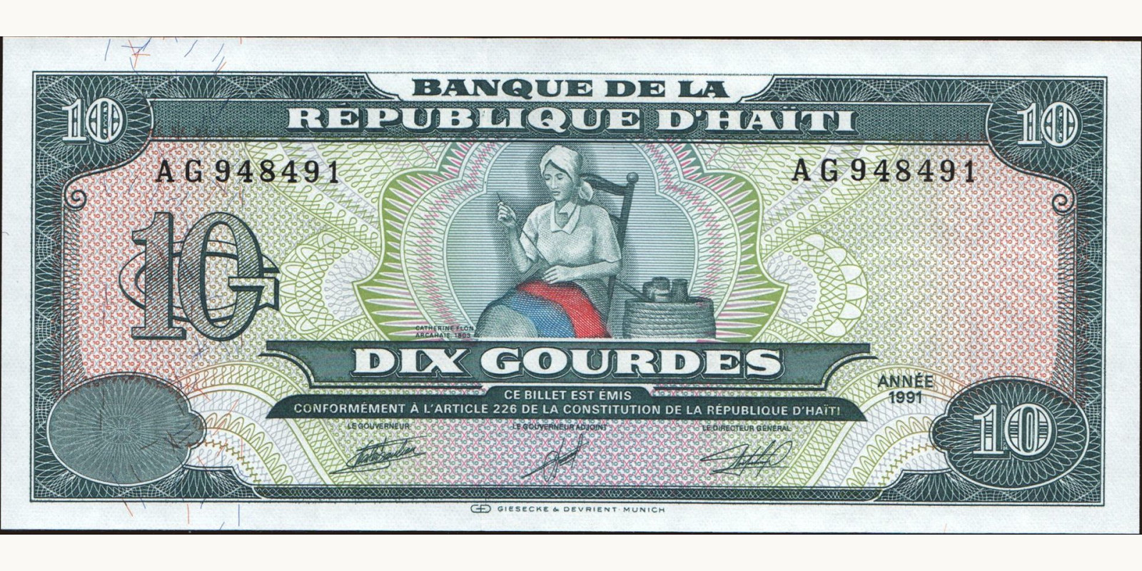 10 gourde 1991