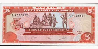 5 gourde 1987