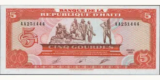 5 gourde 1989