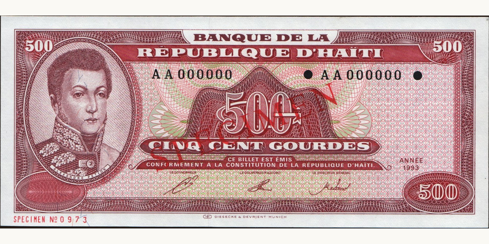 500 gourde 1993