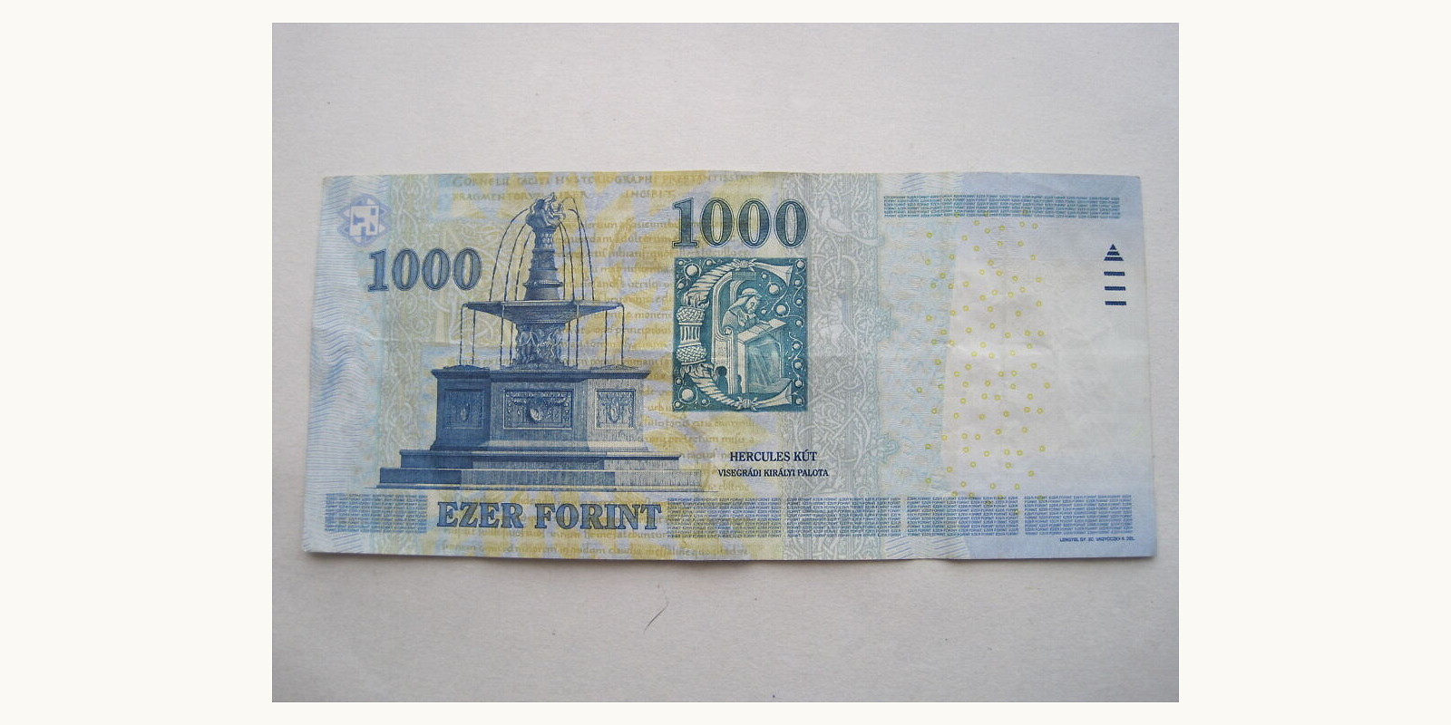 1000 forints Венгрия 2010 — Оборотная сторона