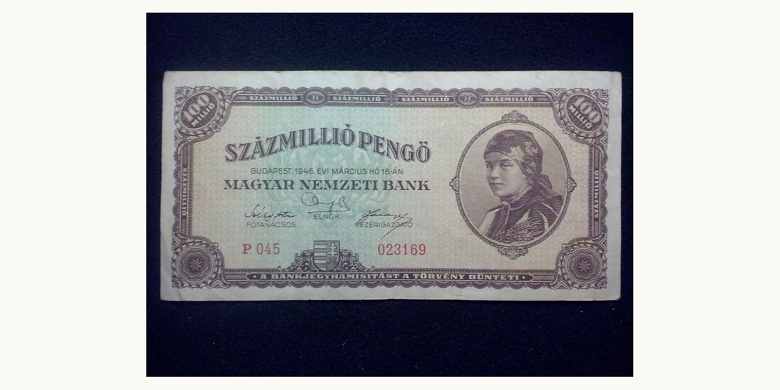 100000000 pengo 1946