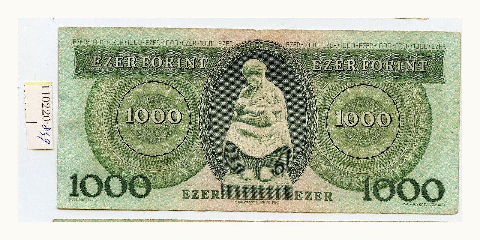 1000 forints Hungary 1993 — Front side