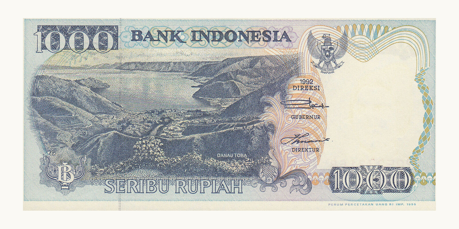 1000 rupiah 1995
