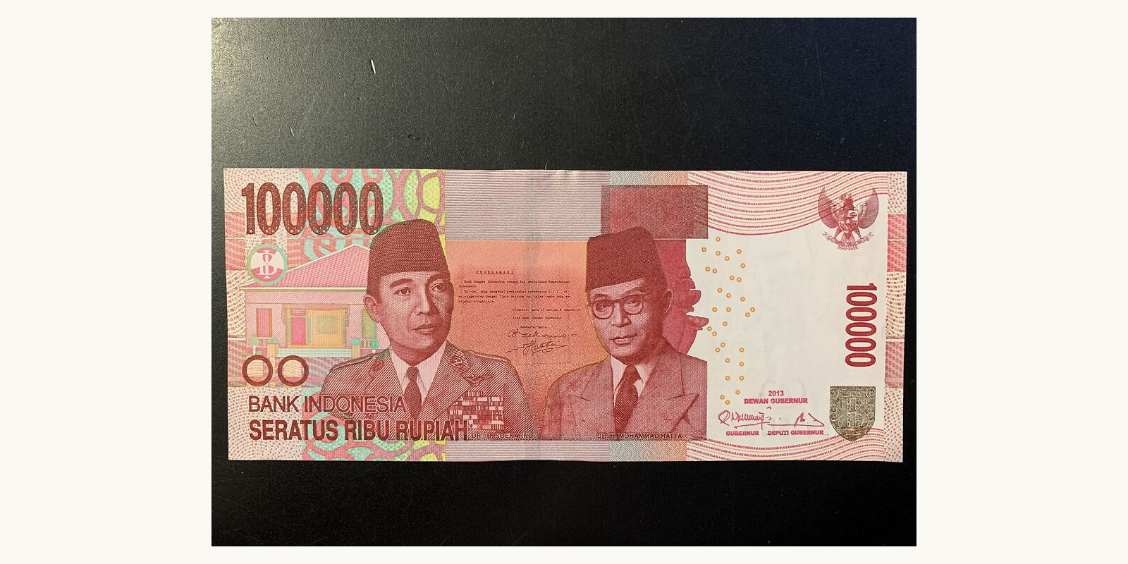 100000 rupiah 2013