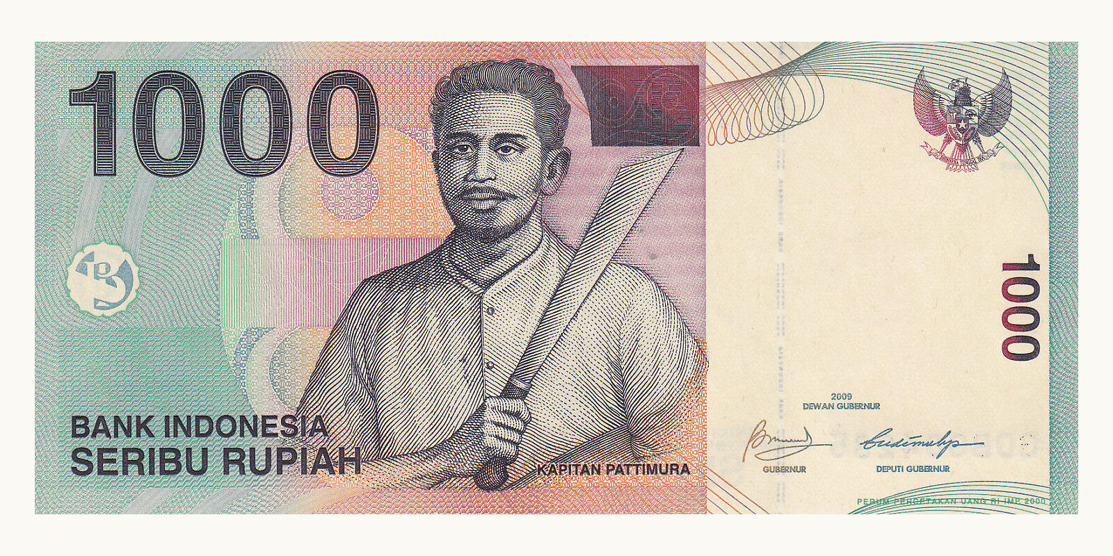 1000 rupiah 2009