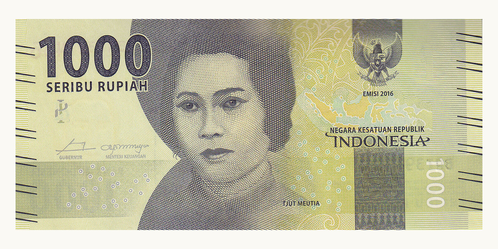 1000 rupiah Индонезия 2016 — Лицевая сторона