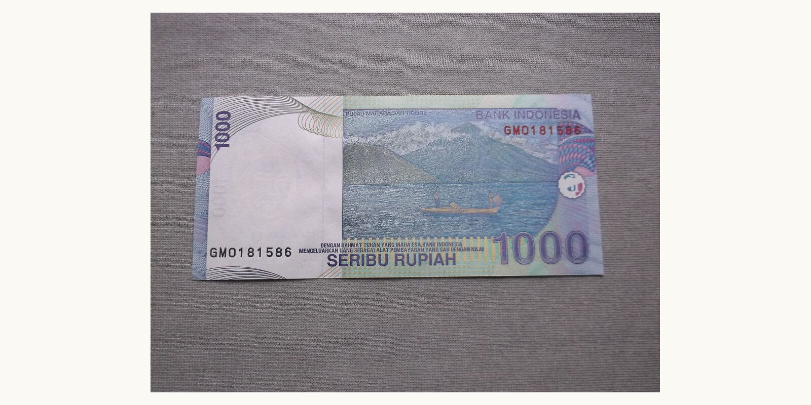 1000 rupiah Indonesia 2011 — Back side