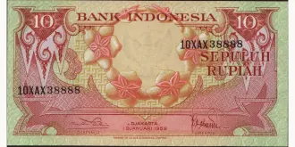 10 rupiah 1959