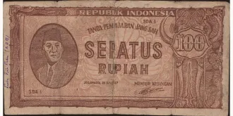 100 rupiah 1947