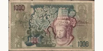 1000 rupiah 1952