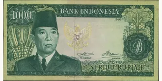 1000 rupiah 1960