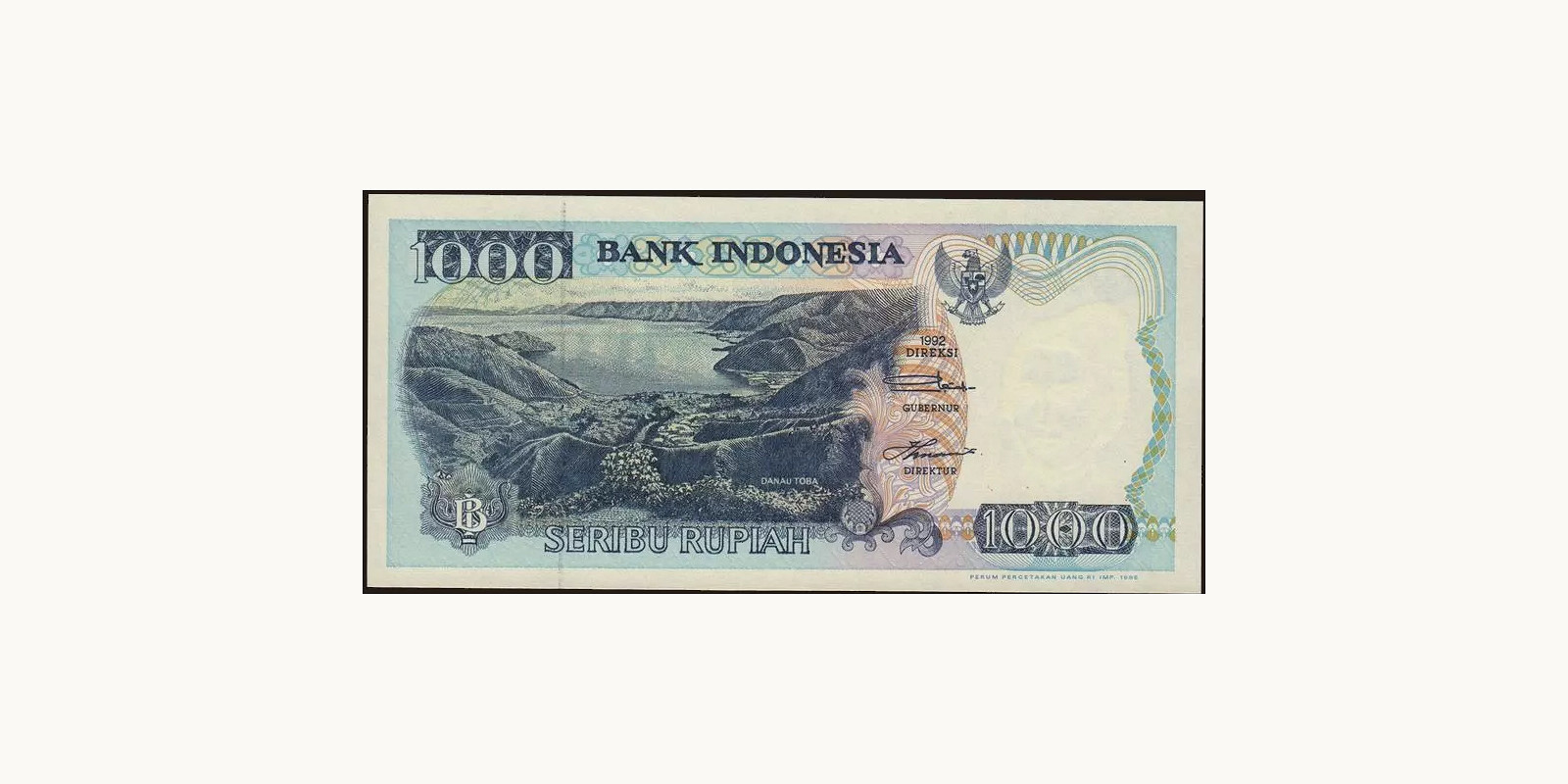 1000 rupiah Indonesia 1996 — Front side