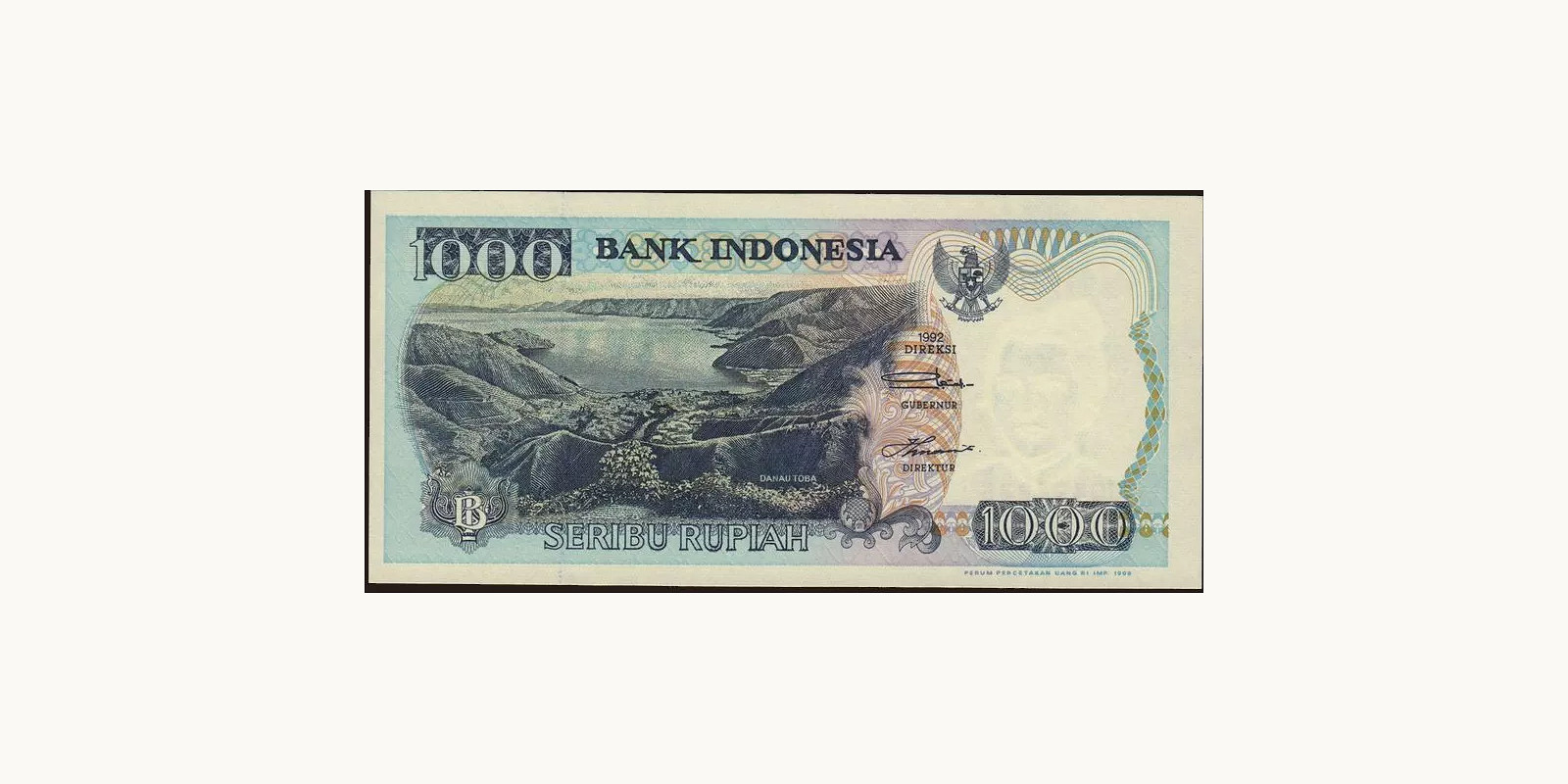 1000 rupiah Индонезия 1998 — Лицевая сторона