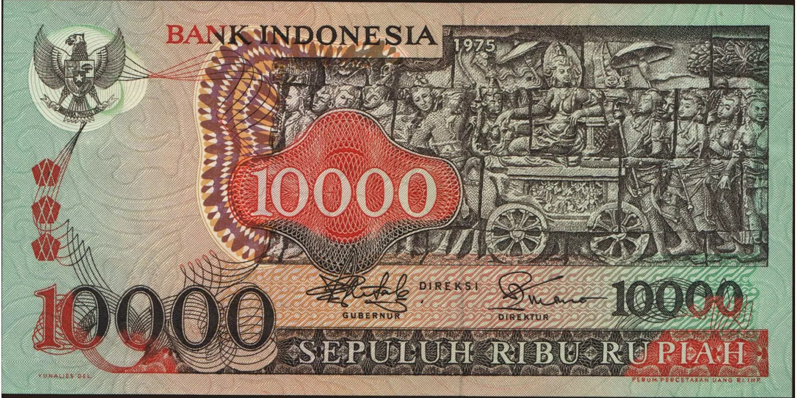 10000 rupiah 1975