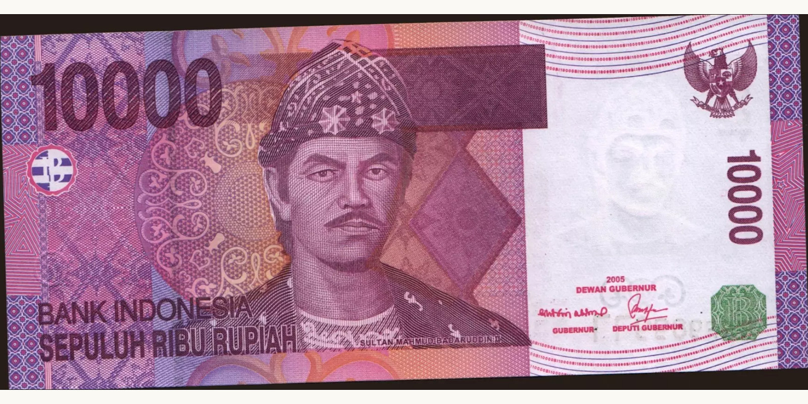 10000 rupiah Indonesia 2006 — Front side