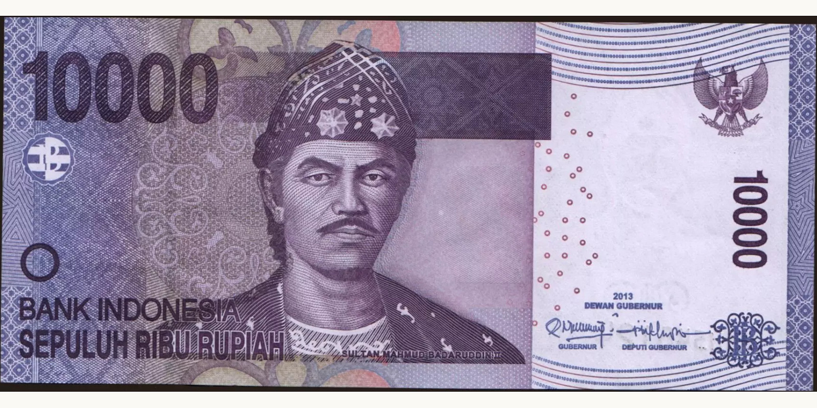 10000 rupiah Индонезия 2013 — Лицевая сторона