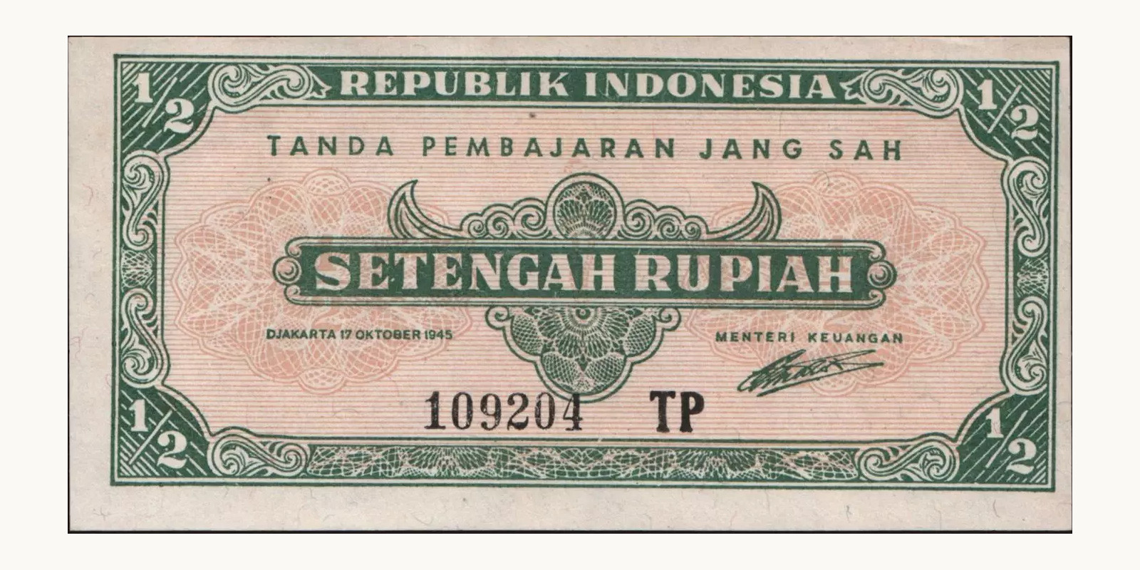 2 rupiah 1945