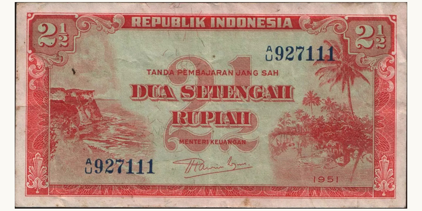 2 rupiah 1951
